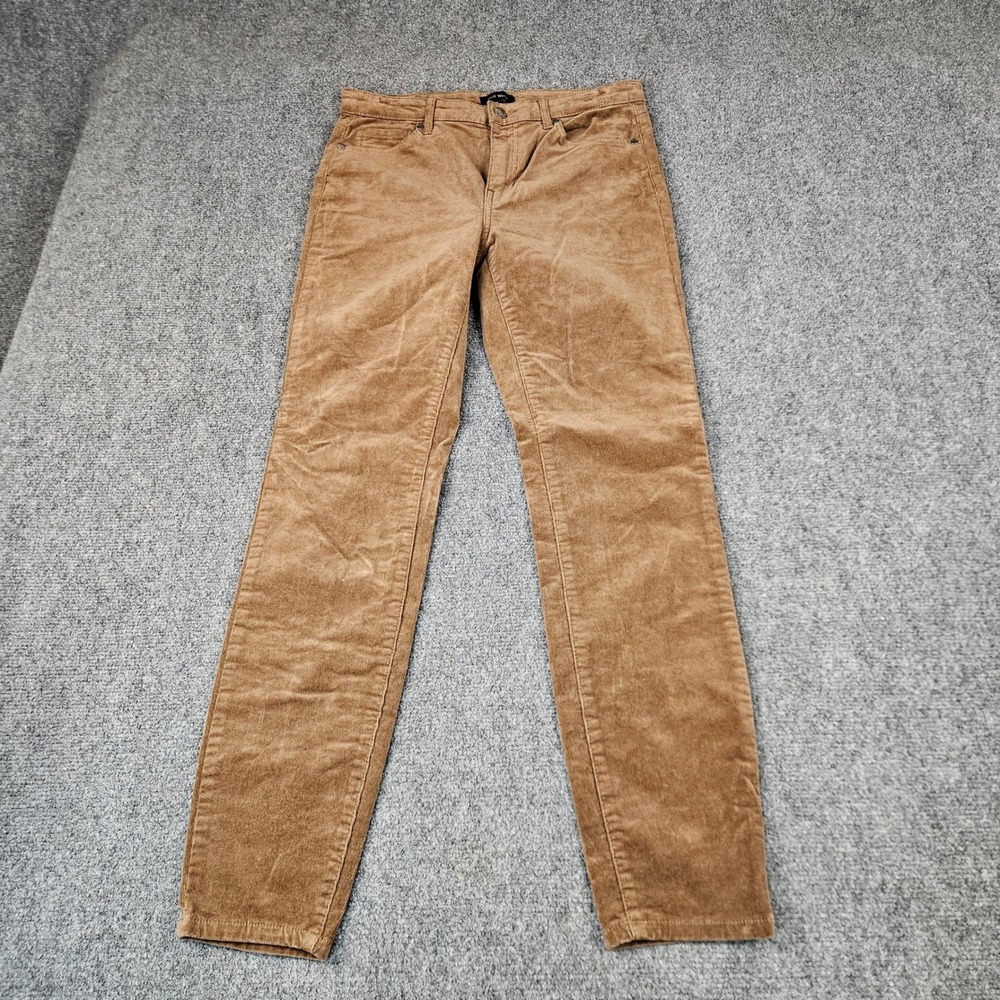 Well Worn Brown Corduroy Pants Womens Size 6/28 Slim Straight Camel Tan Stretch